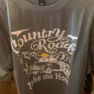 New Shein Curve 2x Country Roads tshirt
